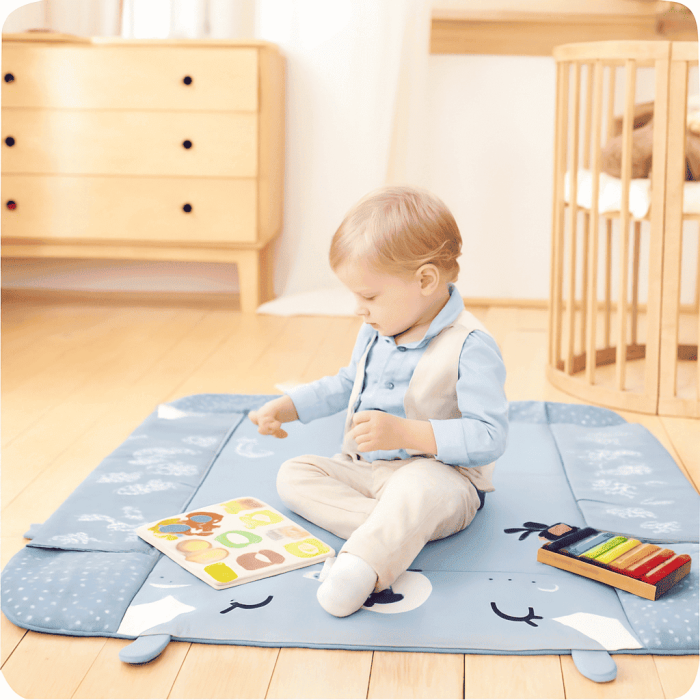 Великий розвивальний килимок Ricokids 4в1 