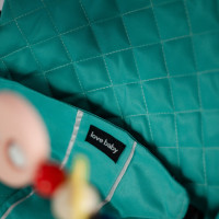 Дитячий шезлонг гойдалка для новонароджених дитяче крісло шезлонги бірюзовий Love Baby