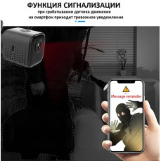 Мінікамера IpCam A11 (WiFi) з віддаленим переглядом + кріплення | IP камера для дому та офісу