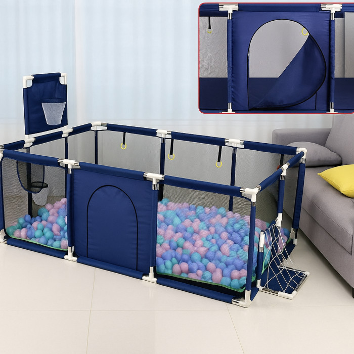 Манеж для дітей IMBABY 190×129×66 см – простір для гри, розвитку і безпеки