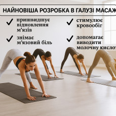 Перкусійний масажер для тіла 30скор. портативний - вібраційний ударний електромассажер
