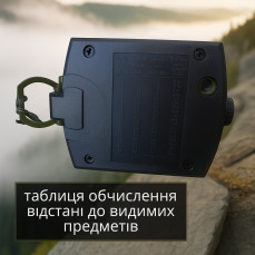 Компас рідинний туристичний Hechpro олива — металевий корпус, візир, азимутальна шкала, рівень