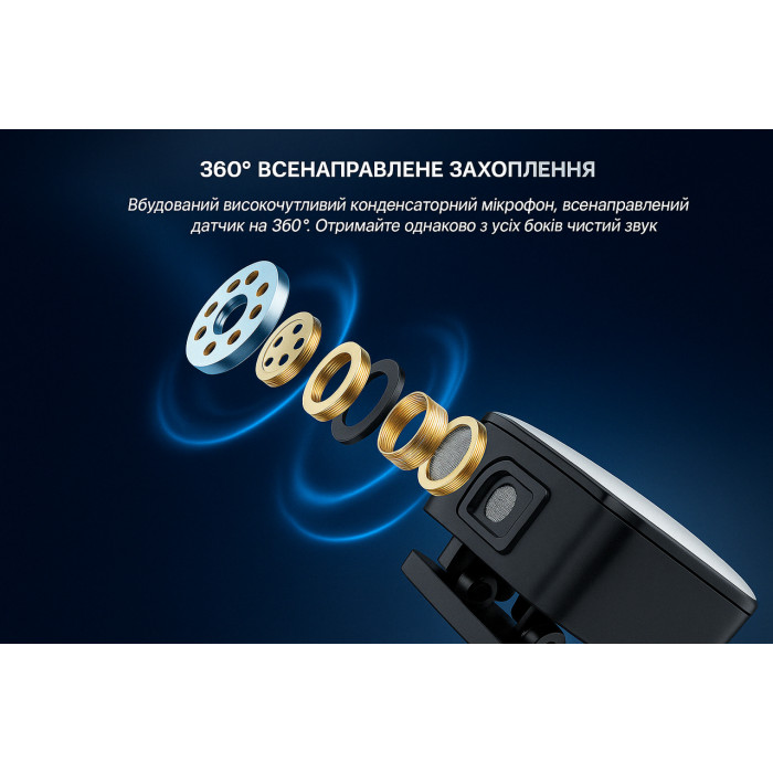 Бездротовий петличний мікрофон PULUZ для iPhone / iPad з Lightning приймачем, чорний