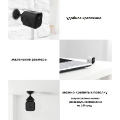 Мінікамера IpCam A11 (WiFi) з віддаленим переглядом + кріплення | IP камера для дому та офісу