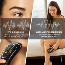 Фотоепілятор IPL Hair Removal — 999900 спалахів, LED дисплей, безболісна епіляція вдома