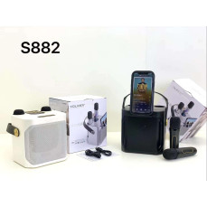 Портативна Bluetooth колонка KOLEER S882 з 2 бездротовими мікрофонами для караоке