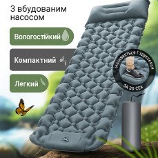 Надувний туристичний килимок матрас для походу
