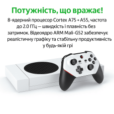 Ігрова приставка 4K з 30 000+ іграми, карта 128 ГБ, 2 бездротові геймпади, HDMI (PS2/PSP/SEGA/Nintendo)