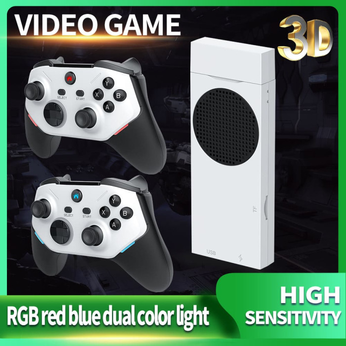 Ігрова приставка 4K • 30 000+ ігор • 128 ГБ • 2 бездротові геймпади • HDMI (PS2/PSP/SEGA/Nintendo)