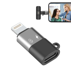 Перехідник PULUZ Apple Lightning (8pin) — Type-C OTG, чорний